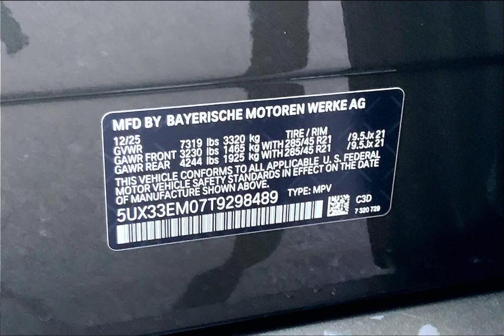 new 2026 BMW X7 car, priced at $121,575