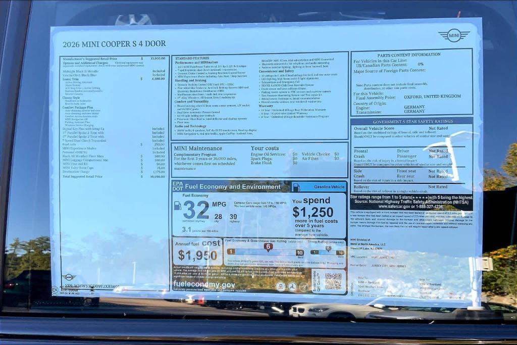 new 2026 MINI Hardtop car, priced at $39,690