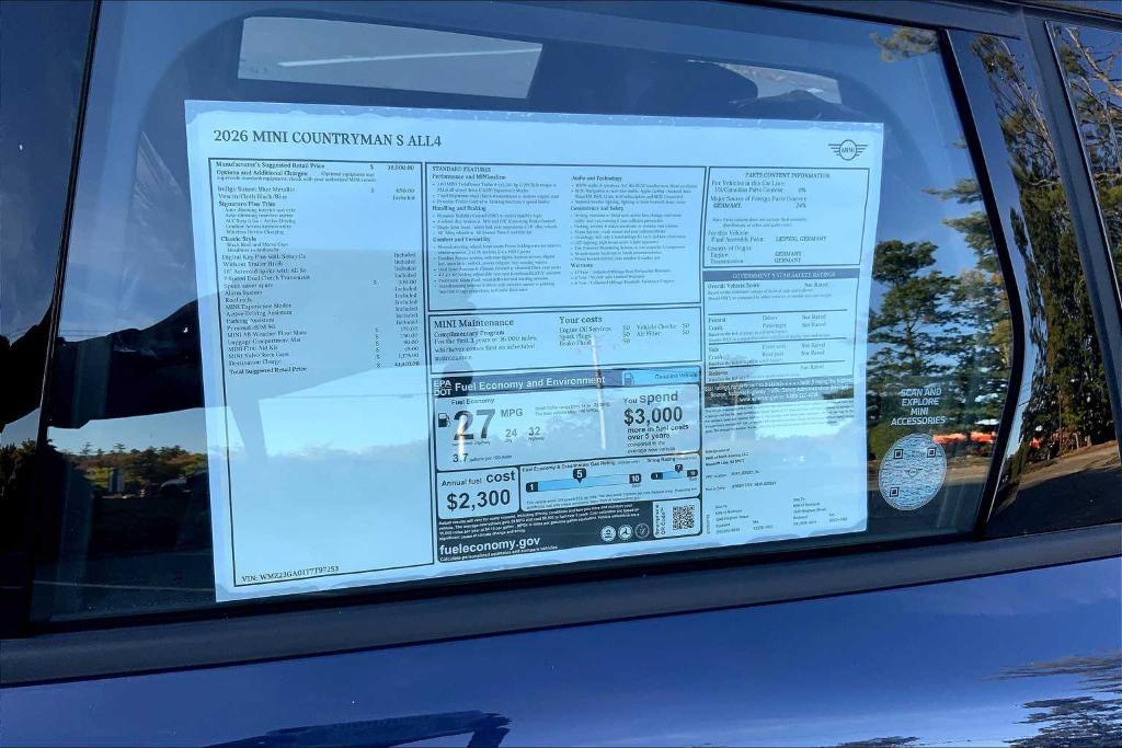 new 2026 MINI Countryman car, priced at $41,410
