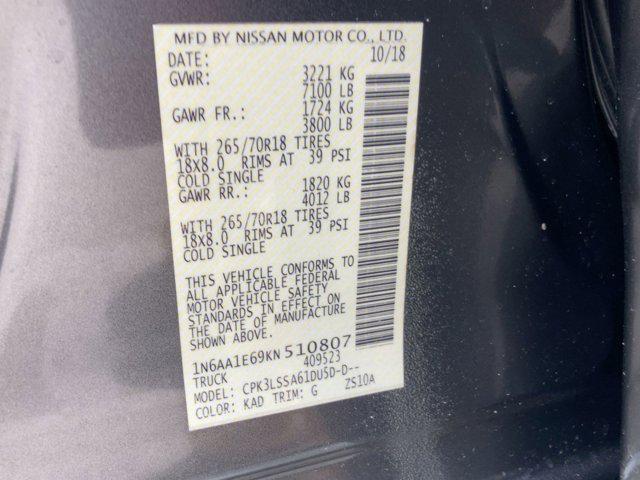 used 2019 Nissan Titan car, priced at $14,798