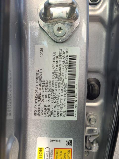 new 2025 Honda Accord car, priced at $30,555