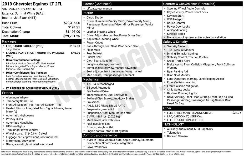 used 2019 Chevrolet Equinox car, priced at $12,990