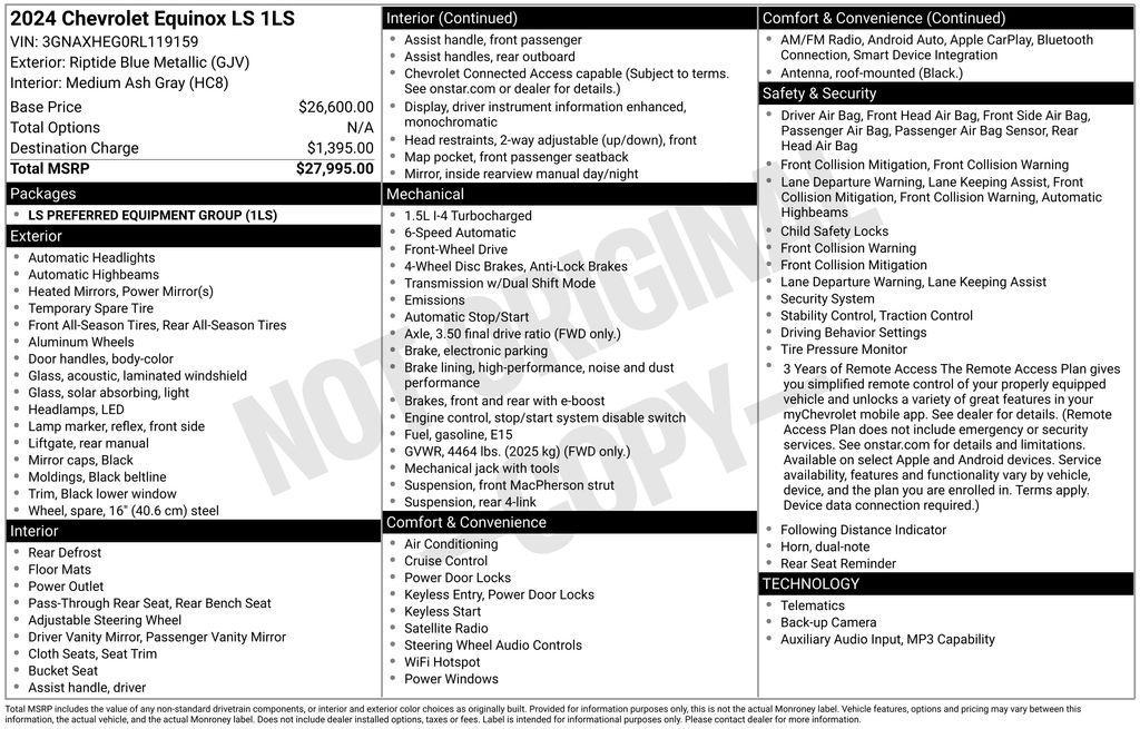 used 2024 Chevrolet Equinox car, priced at $14,990
