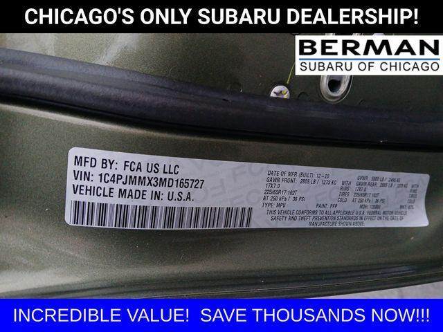 used 2021 Jeep Cherokee car, priced at $19,713