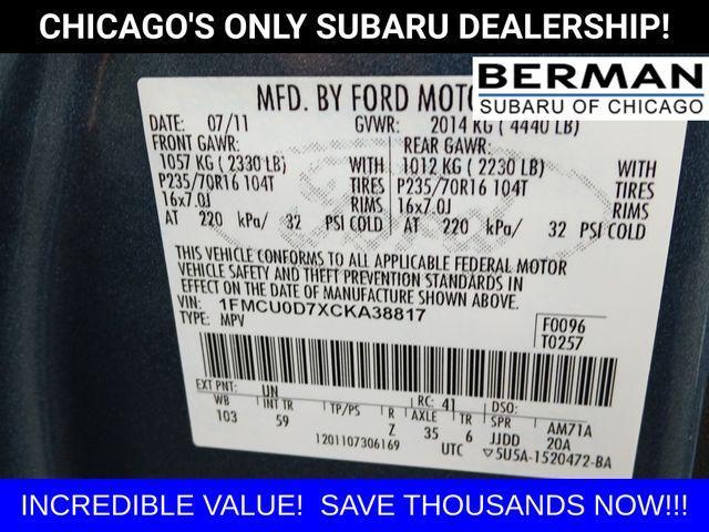 used 2012 Ford Escape car, priced at $7,404