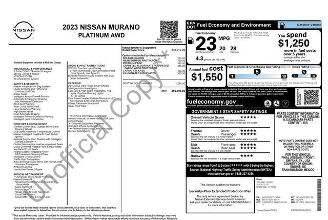used 2023 Nissan Murano car, priced at $28,000
