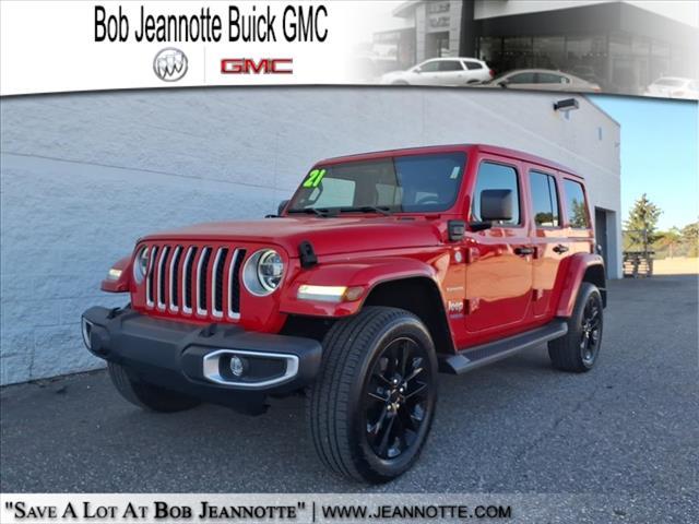 used 2021 Jeep Wrangler Unlimited 4xe car, priced at $27,989