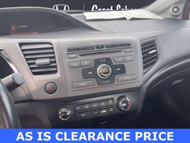 used 2012 Honda Civic car, priced at $9,522
