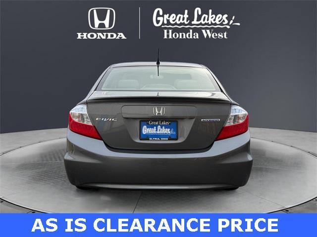 used 2012 Honda Civic Hybrid car, priced at $4,922