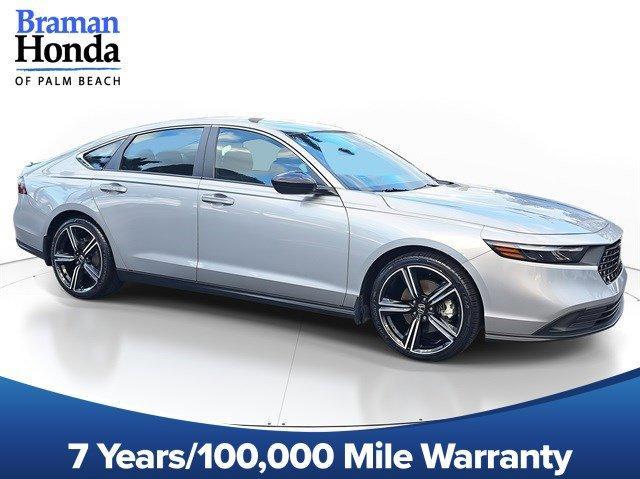 used 2024 Honda Accord Hybrid car, priced at $27,300