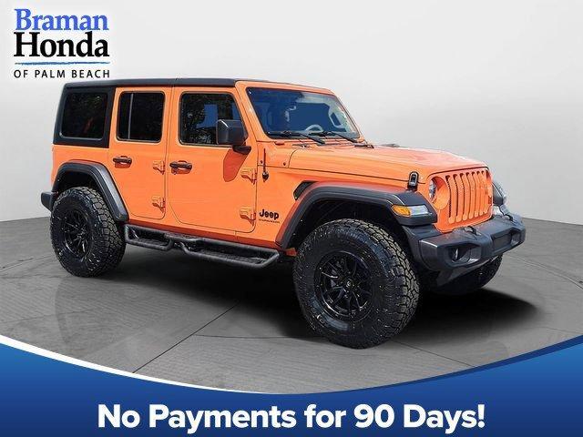 used 2023 Jeep Wrangler car, priced at $35,147