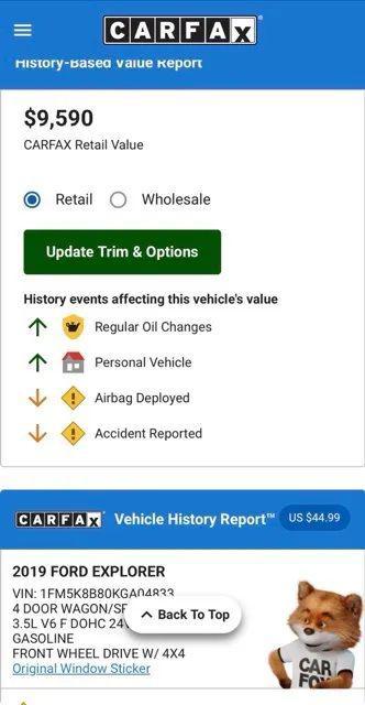 used 2019 Ford Explorer car, priced at $7,995