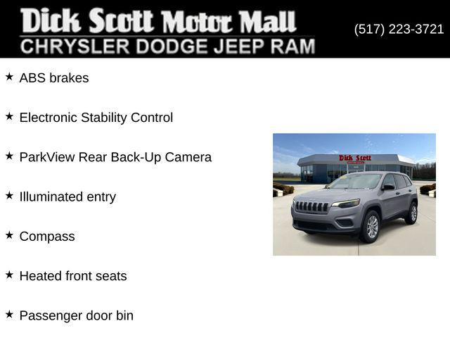 used 2021 Jeep Cherokee car, priced at $19,877