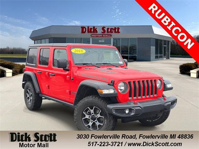 used 2018 Jeep Wrangler Unlimited car, priced at $24,599
