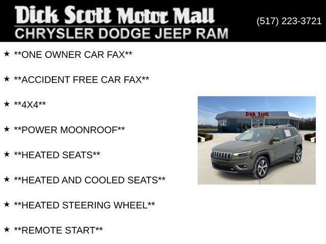 used 2021 Jeep Cherokee car, priced at $20,995