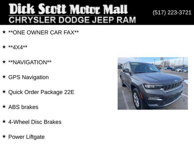 used 2022 Jeep Grand Cherokee car, priced at $27,995