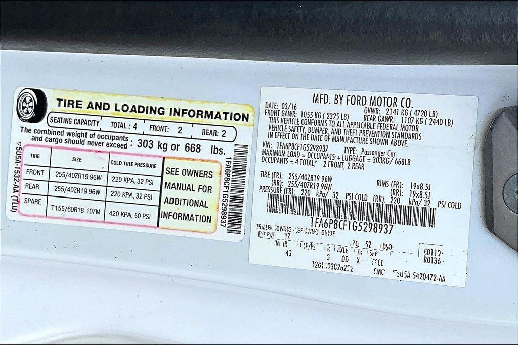 used 2016 Ford Mustang car, priced at $23,137