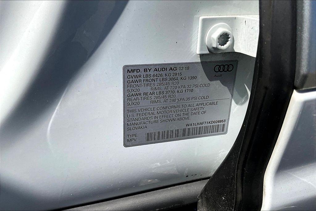used 2019 Audi Q7 car, priced at $21,400
