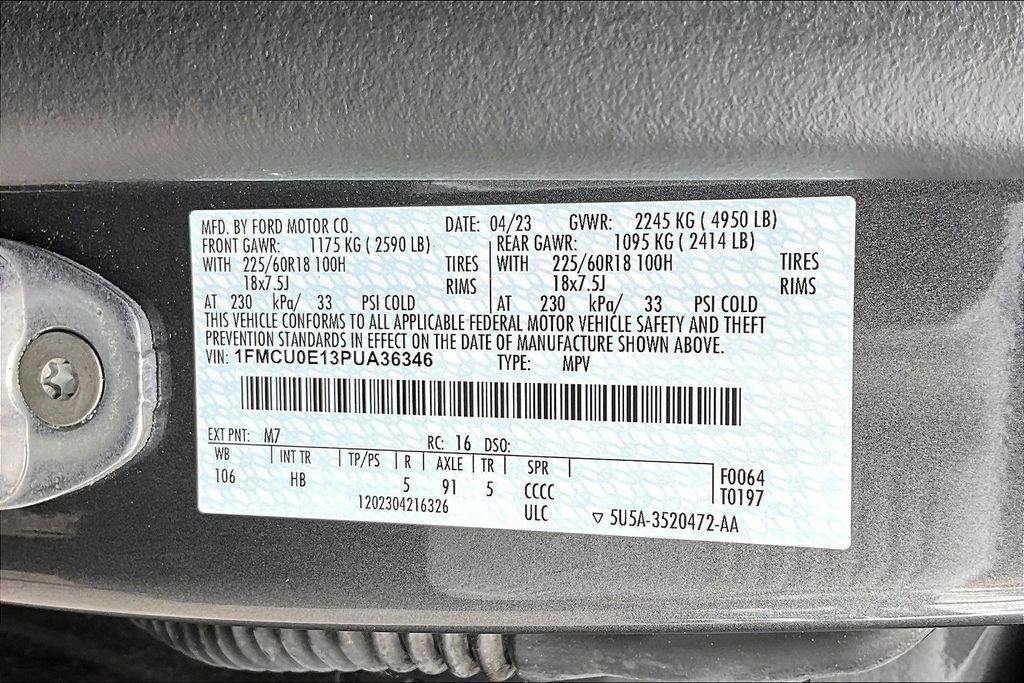 used 2023 Ford Escape car, priced at $21,253