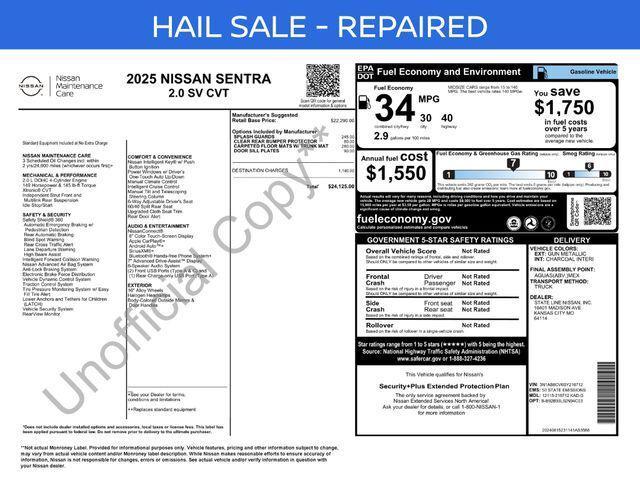 used 2025 Nissan Sentra car, priced at $18,385