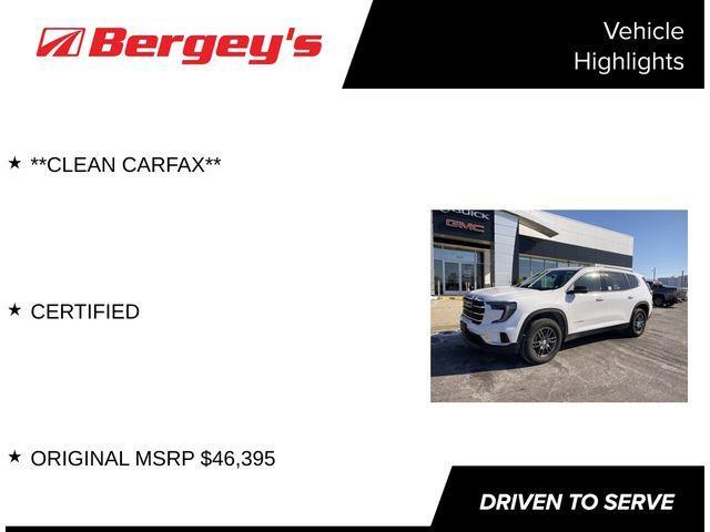 used 2025 GMC Acadia car, priced at $38,595