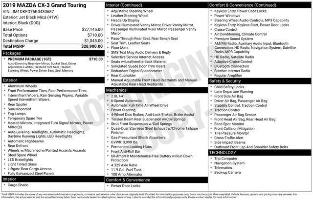 used 2019 Mazda CX-3 car, priced at $19,595