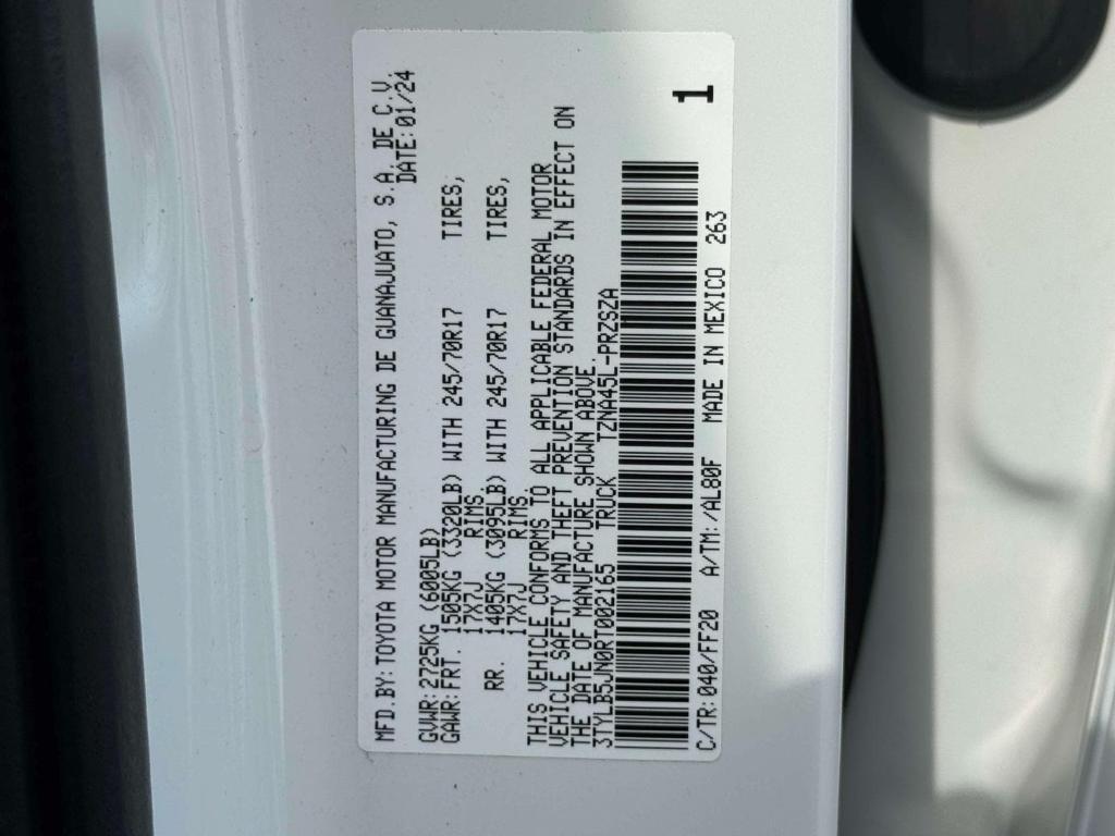 used 2024 Toyota Tacoma car, priced at $38,995