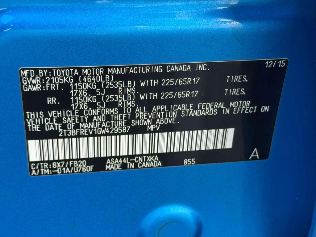 used 2016 Toyota RAV4 car, priced at $12,995