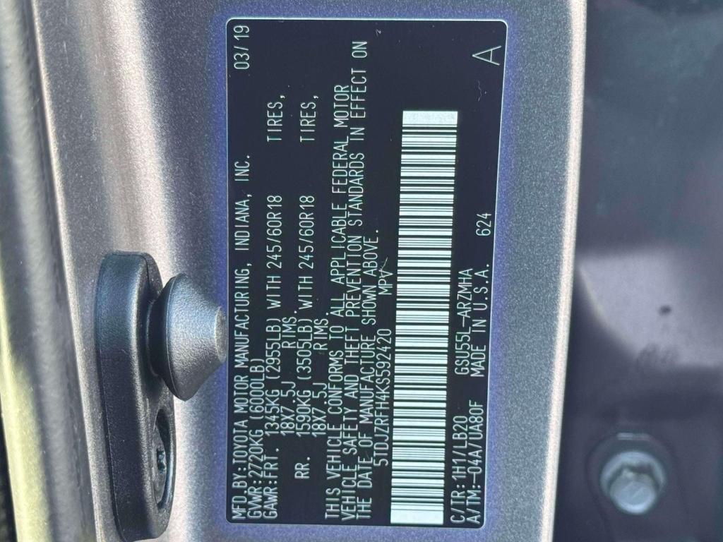 used 2019 Toyota Highlander car, priced at $24,995