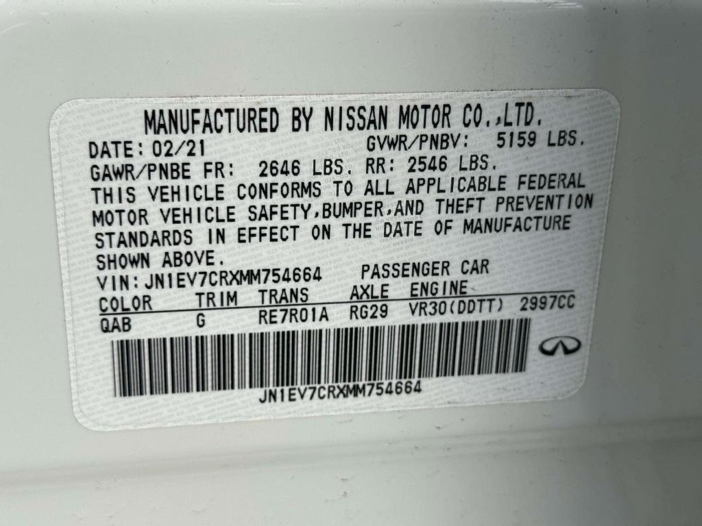 used 2021 INFINITI Q50 car, priced at $28,995