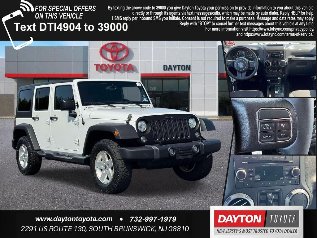 used 2017 Jeep Wrangler Unlimited car, priced at $17,995