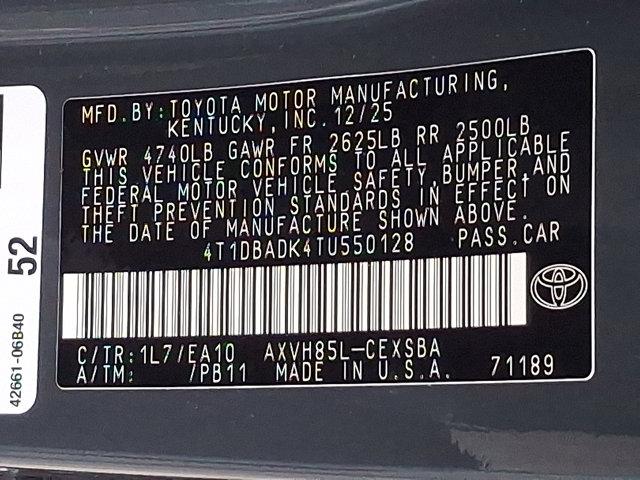 new 2026 Toyota Camry car, priced at $35,968