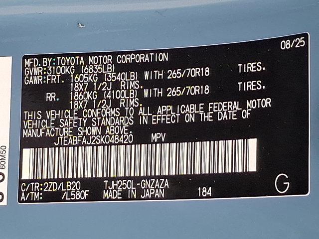 new 2025 Toyota Land Cruiser car, priced at $70,565