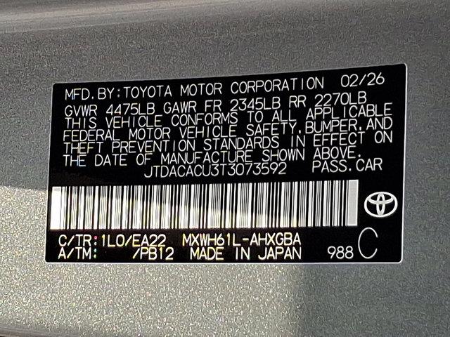 new 2026 Toyota Prius Plug-In Hybrid car, priced at $40,424