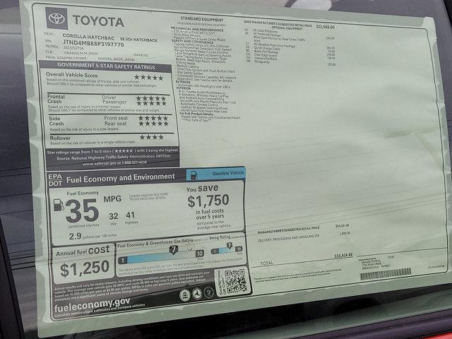 used 2023 Toyota Corolla Hatchback car, priced at $22,900