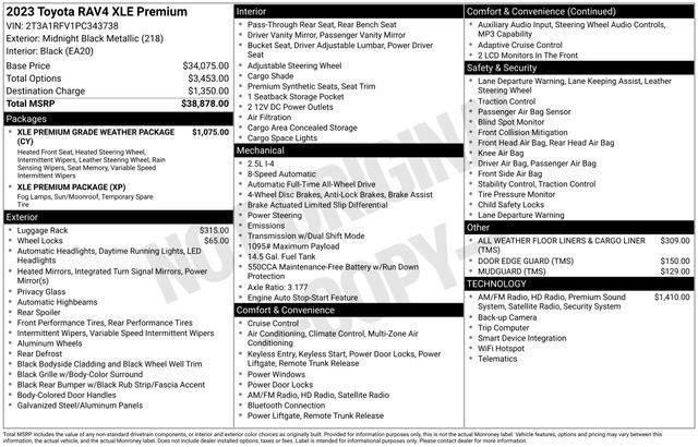 used 2023 Toyota RAV4 car, priced at $30,700