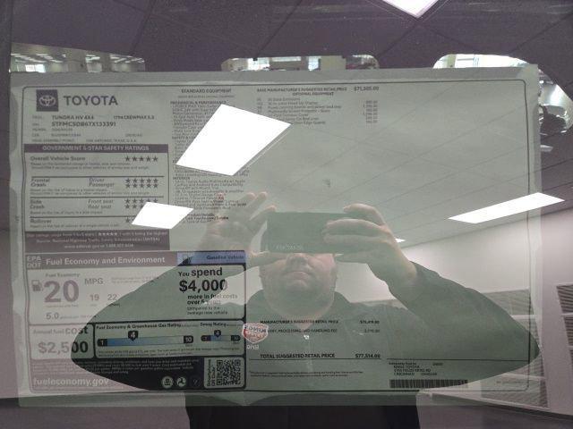 new 2026 Toyota Tundra Hybrid car, priced at $74,994