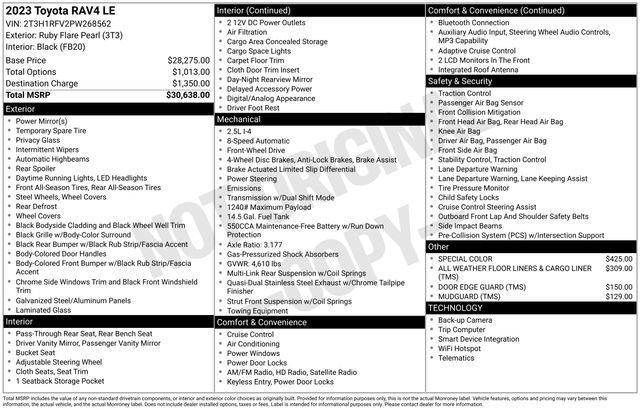 used 2023 Toyota RAV4 car, priced at $30,048