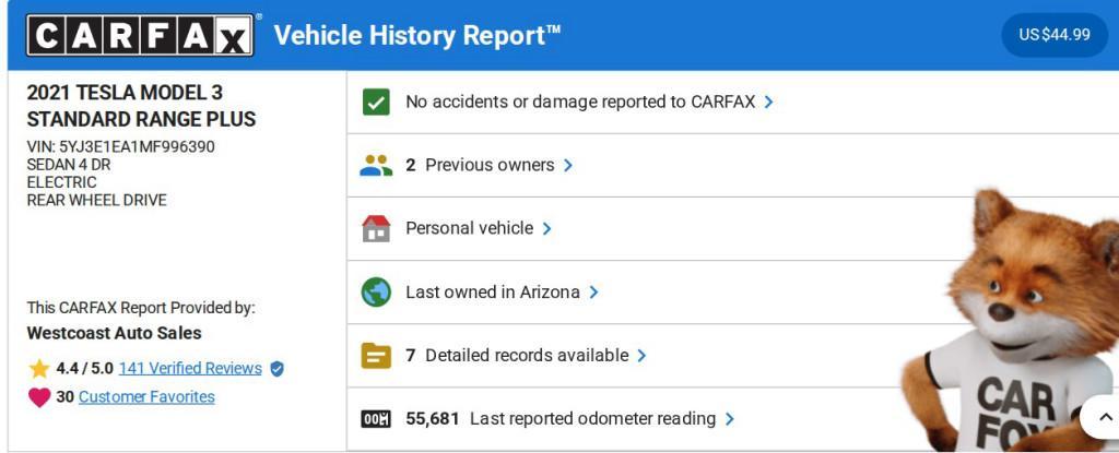 used 2021 Tesla Model 3 car, priced at $19,049