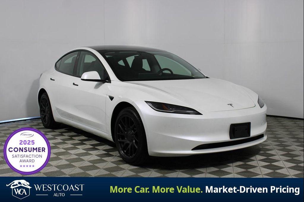 used 2025 Tesla Model 3 car, priced at $38,188