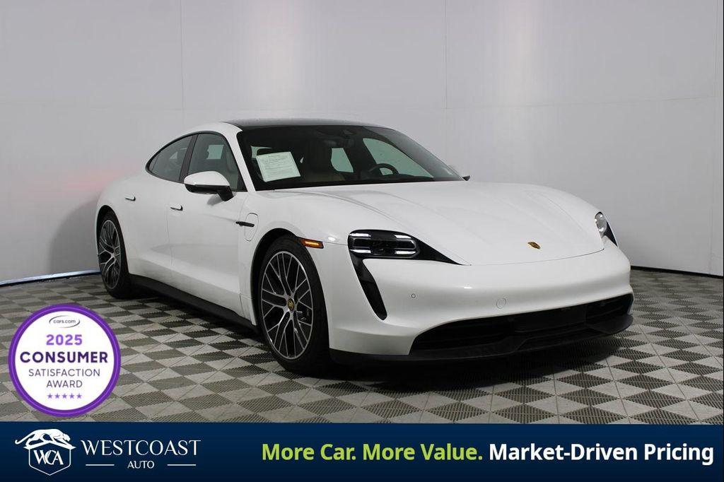 used 2022 Porsche Taycan car, priced at $54,874