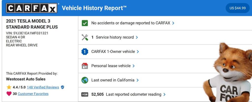 used 2021 Tesla Model 3 car, priced at $19,488