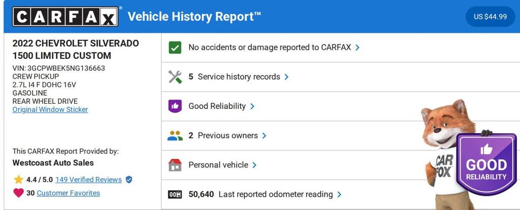 used 2022 Chevrolet Silverado 1500 car, priced at $27,455