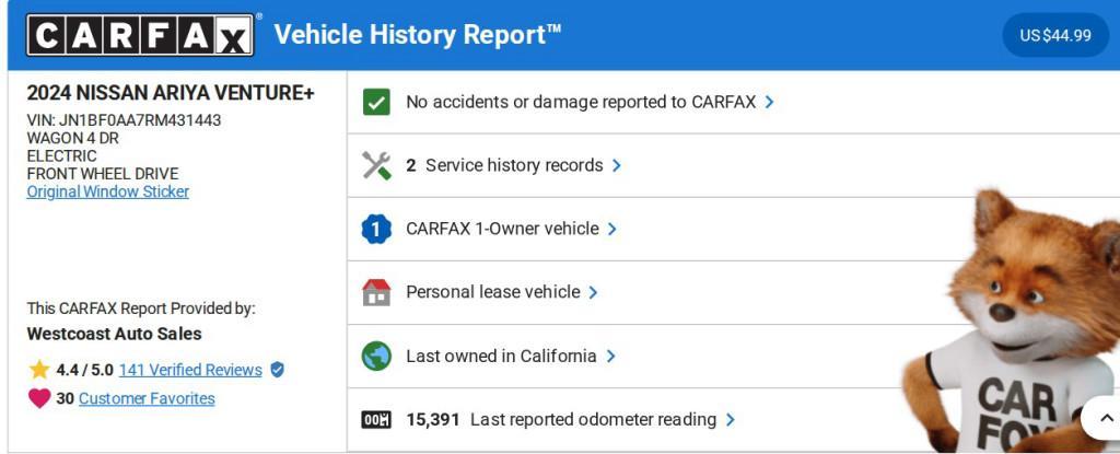 used 2024 Nissan ARIYA car