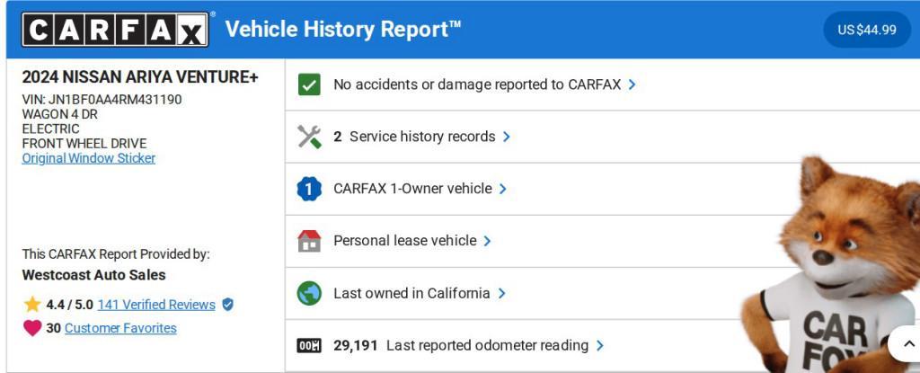 used 2024 Nissan ARIYA car