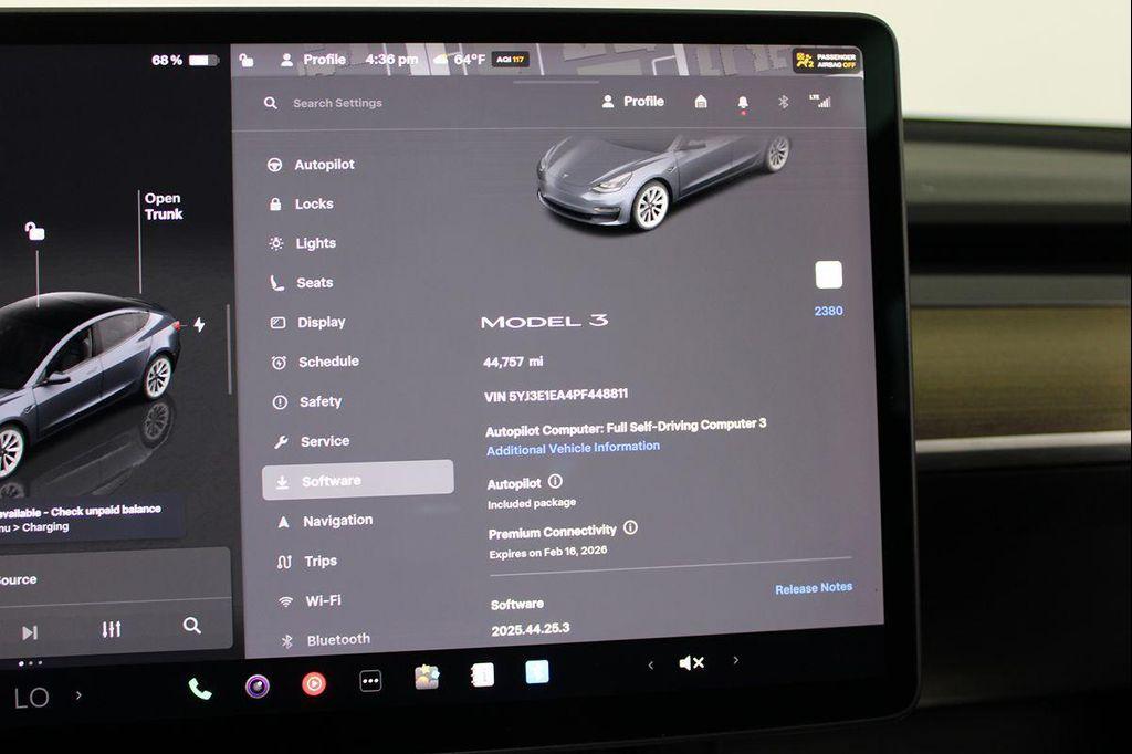 used 2023 Tesla Model 3 car, priced at $21,245