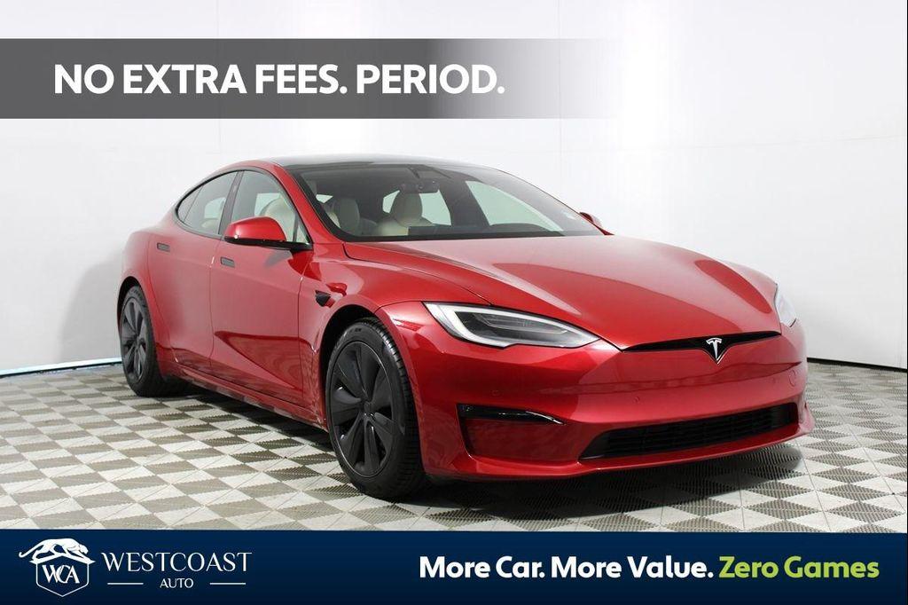 used 2021 Tesla Model S car, priced at $79,888