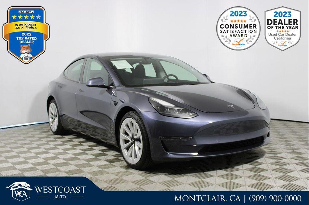 used 2022 Tesla Model 3 car, priced at $21,726