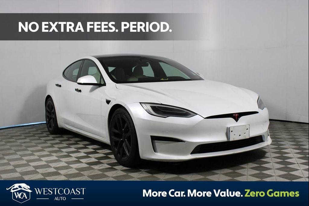 used 2021 Tesla Model S car, priced at $63,888