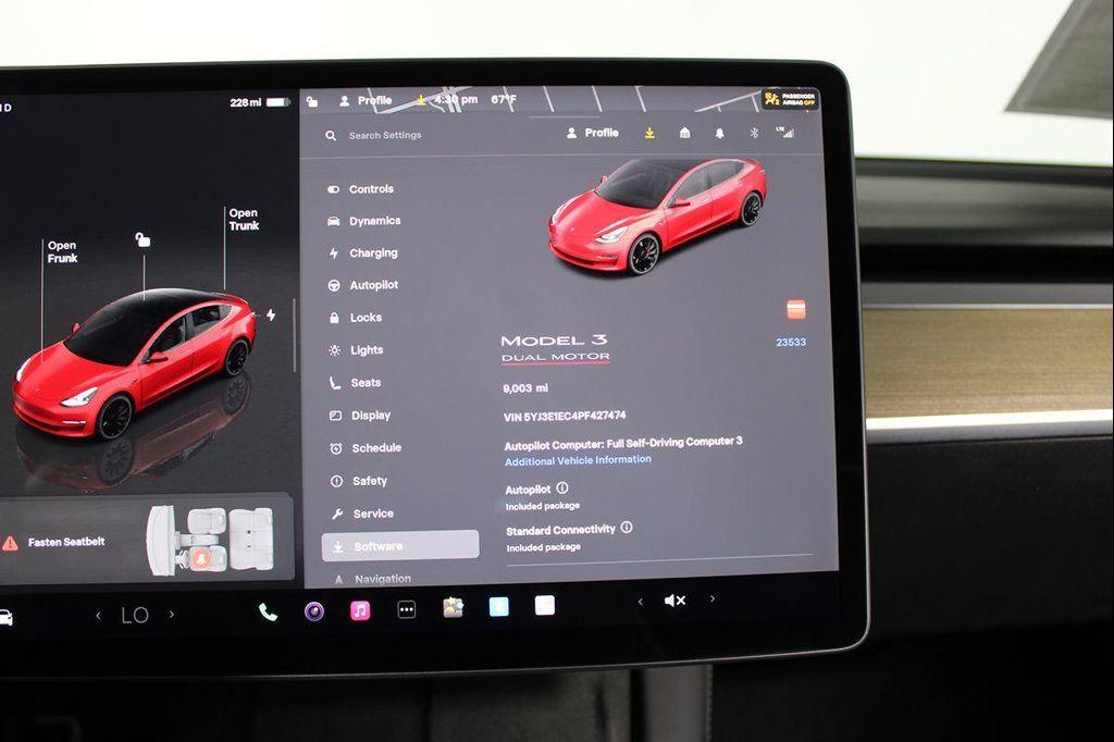 used 2023 Tesla Model 3 car, priced at $31,888